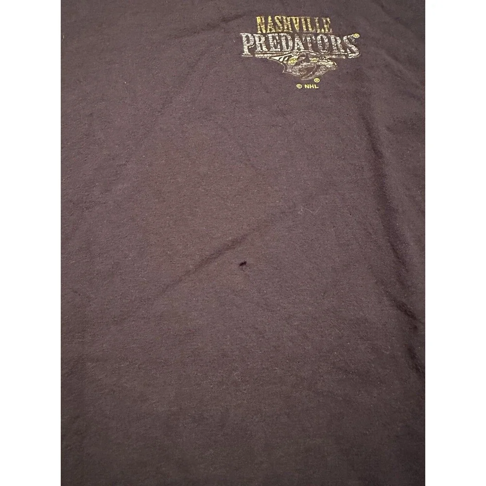 Champion Nashville Predators NHL Black T-Shirt Men's Size 2XL - Picture 2 of 9